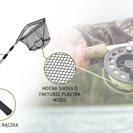 Bluegarden kokoontaitettava teleskooppinen laskuverkko 190cm