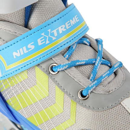 4in1 (rullaluistimet) NILS EXTREME NH18192 In-line luistimet/jääkiekkoluistimet, valkoinen-sininen, M (34-38)