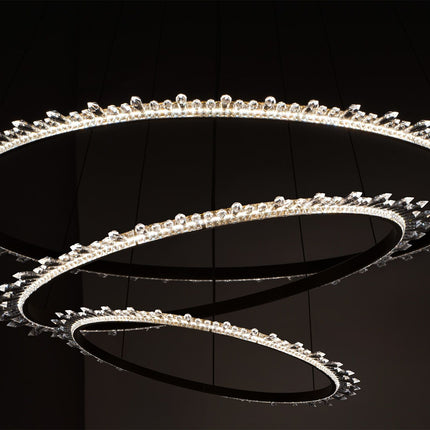CRYSTAL LED -kattolamppu APP1609-3C GOLD – Kulta