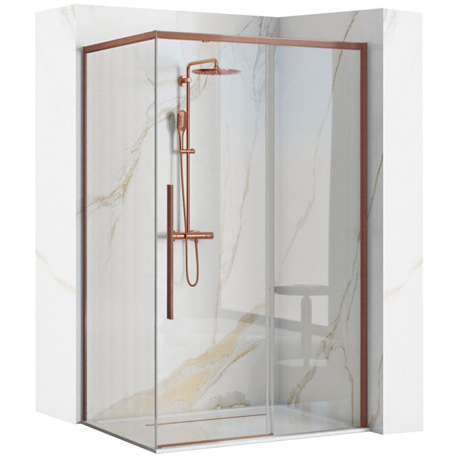 SOLAR Copper Brush suihkukaappi 120x90 – Kupari