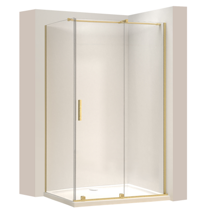 REA suihkukaappi Montana Gold Brush 130x80 – Kulta