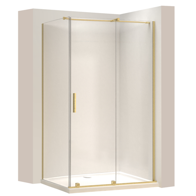 REA suihkukaappi Montana Gold Brush 130x80 – Kulta