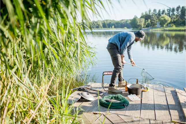 Bluegarden kokoontaitettava teleskooppinen laskuverkko 190cm