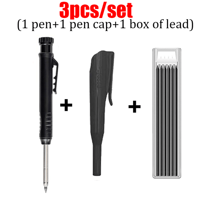 Puusepän automaattikynä 2,8 mm – 3 kpl setti