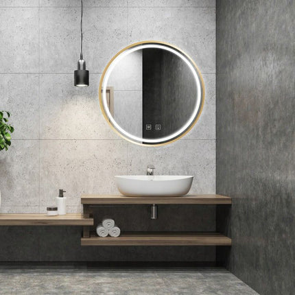 LED SEINÄPEILI 90cm MMJ BRUSH GOLD – Kulta