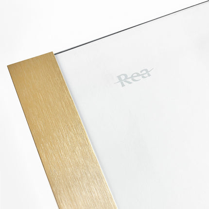 REA suihkukaappi Montana Double Gold Brush 90x90 – Kulta