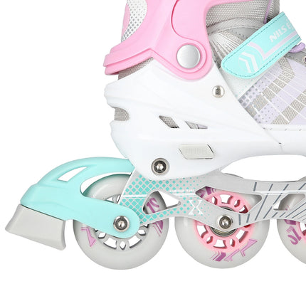 4in1 (rullaluistimet) NILS EXTREME NH18192, pink-mint, L (39-43)