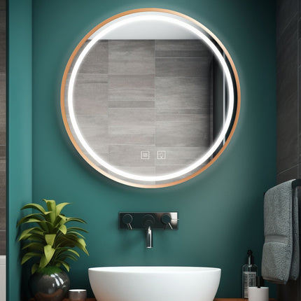 LED SEINÄPEILI 50cm MMJ BRUSH ROSE GOLD – Kulta