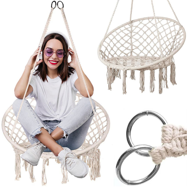 Boho-riipputuoli haikaranpesällä ekru GL078