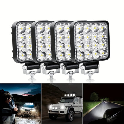 LED-työvalo  2/4 kpl – ultrakapea 12/24V