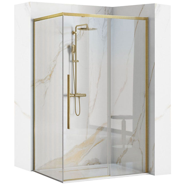 SOLAR GOLD Brush suihkukaappi 120x90 – Kulta