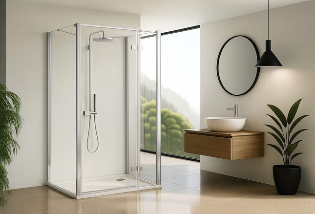 Rea suihkukaappi Rea Atlas 80x80 Chrome – Kromi
