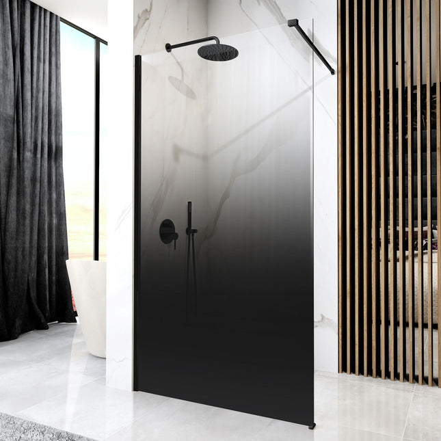 Rea Aero Ombre Black/Black 120 suihkuseinä – Musta