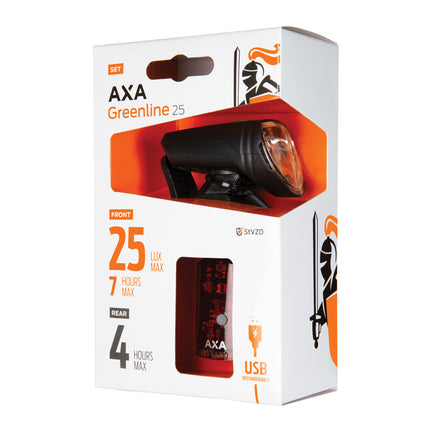 Valosarja AXA GREENLINE25/SET/25LUX-1LED/USB/ON-OFF/CB