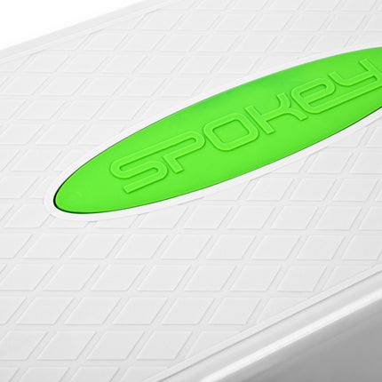 Aerobinen stepperi SPOKEY Basic IV Step, valko-vihreä