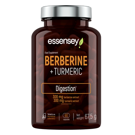 Antioksidantti TREC ESSENSEY BERBERINE + KURKUMA 90 kapselia