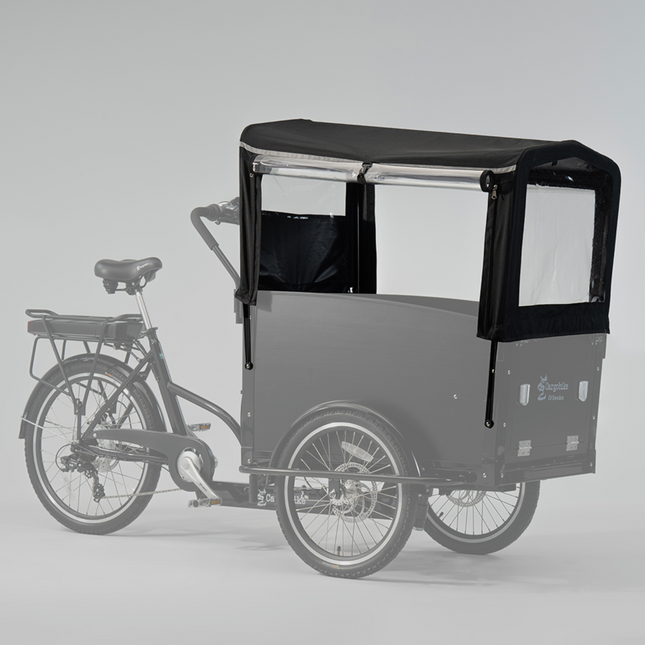 Sadesuoja CARGOBIKE Canopy Square Premium Classicille