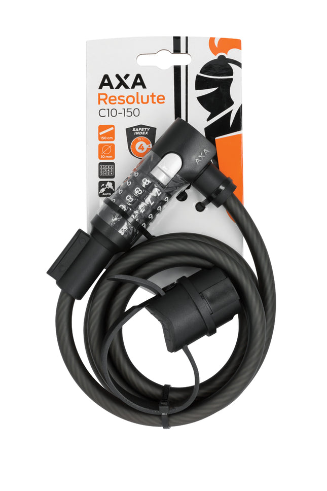 Kaapelilukko AXA RESOLUTE C10-150, koodilla