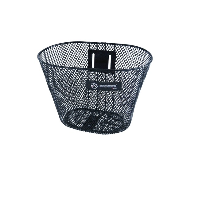 Lasten polkupyörän etukori SPENCER, 16"-24", metallia, musta