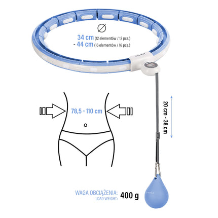 Hulavanne magneetilla, painolla ja lukijalla HMS HHM15, sininen