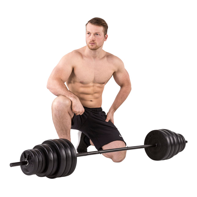 Käsipaino/nostotankosarja TUNTURI Vinyylitanko/käsipainosetti 50kg
