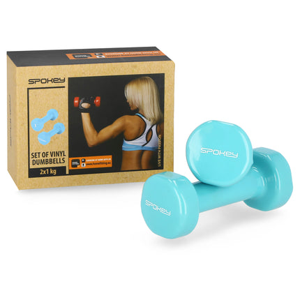 Käsipainot SPOKEY Muoto 2x1 kg, sinivihreä