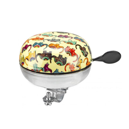 Polkupyöräkello AZIMUT Design Flowers 80 mm, keltainen