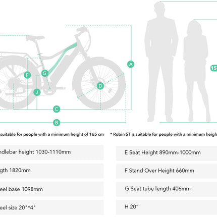 Sähköpyörä JOBOBIKE Robin ST Black 14 LG,