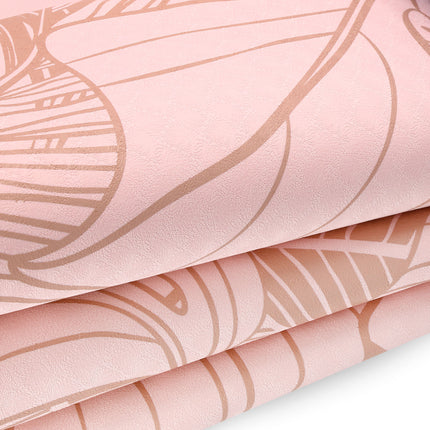 Joogamatto SPOKEY Leaf 0,4 cm, pinkki