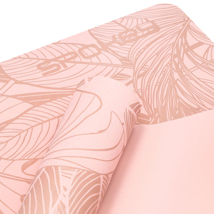 Joogamatto SPOKEY Leaf 0,4 cm, pinkki