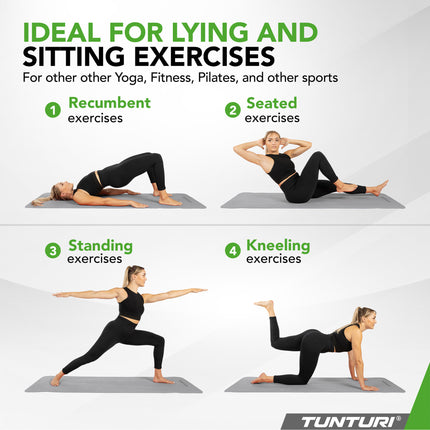 Joogamatto Tunturi Yogamat 8mm, harmaa