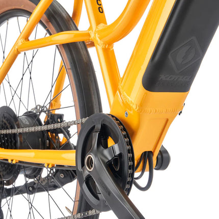 Sähköpyörä Kona Coco HD, kiiltävä metallinkeltainen (S)