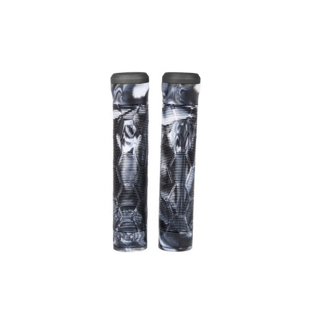 Fuzion Hex Pro Scooter Grips Black/White Swirl