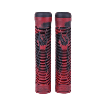 Kahvat Fuzion Hex Pro Scooter Grips Musta/Red Swirl