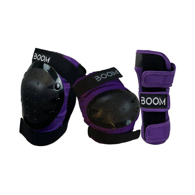 Suojat BOOM Classic Tripple Pad Set, violetti (XS)