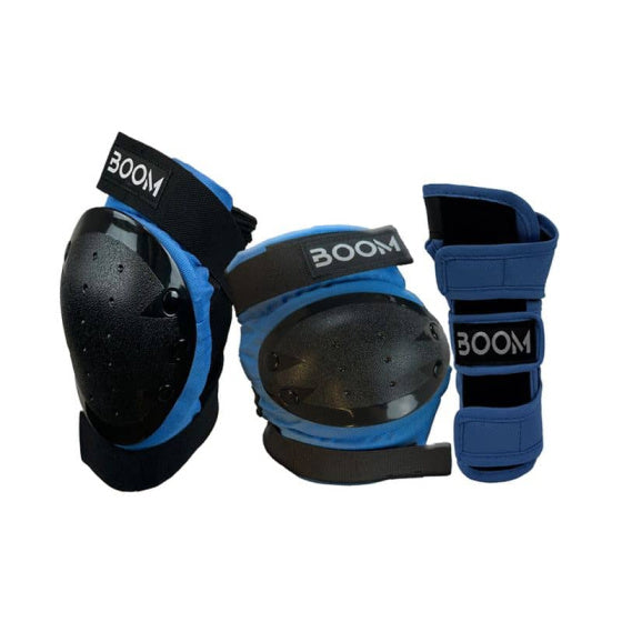 Suojat BOOM Classic Tripple Pad Set, sininen (M)