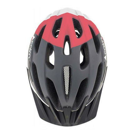 Kypärä CAIRN PRISM XTR II Harmaa Neon Coral, valko-harmaa-vaaleanpunainen (L)