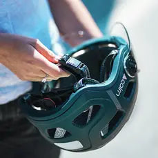 Kypärä CAIRN QUARTZ Läpinäkyvä Visiiri LED USB Matte Metallic Night (L)