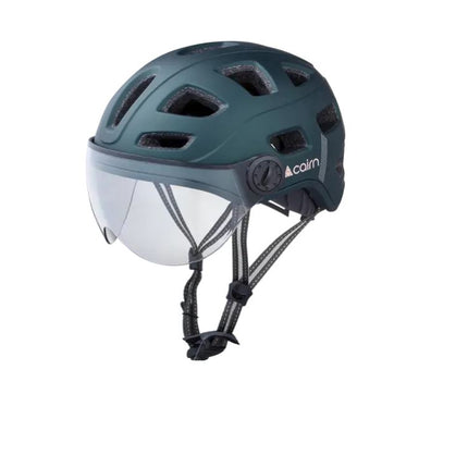 Kypärä CAIRN QUARTZ Läpinäkyvä Visiiri LED USB Matte Metallic Night (L)