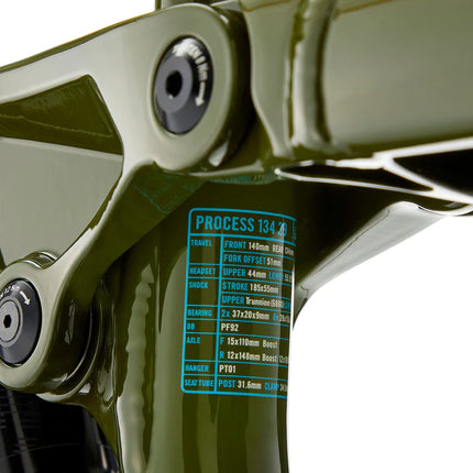 Maastopyörä KONA Process 134 29, kiiltävä oliivi (vihreä) (S)
