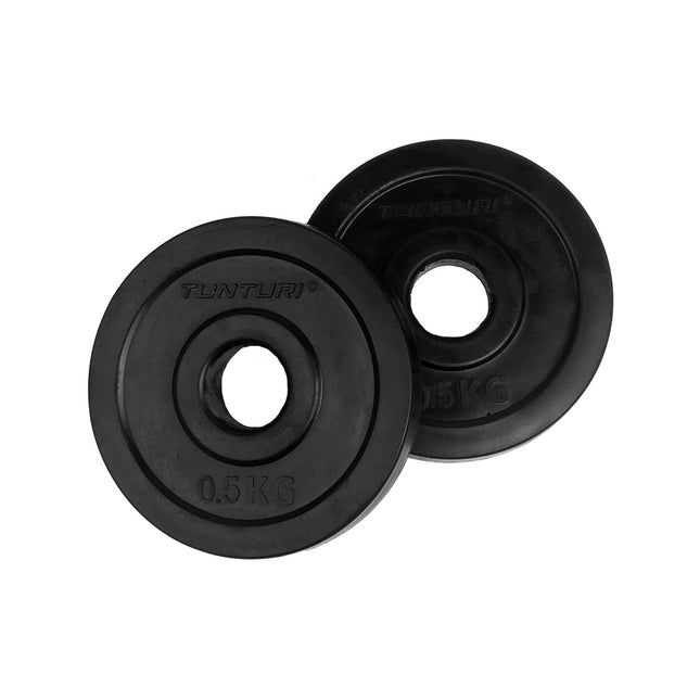 Painolevyt TUNTURI Kumilevyt, 30 mm, 0,5 kg (pari)