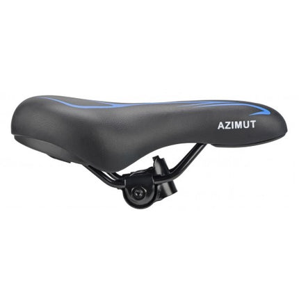 Lasten satula AZIMUT Kids 240x135mm, musta-sininen