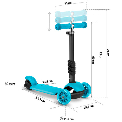 Lasten skootteri RICOKIDS Buggy, sininen