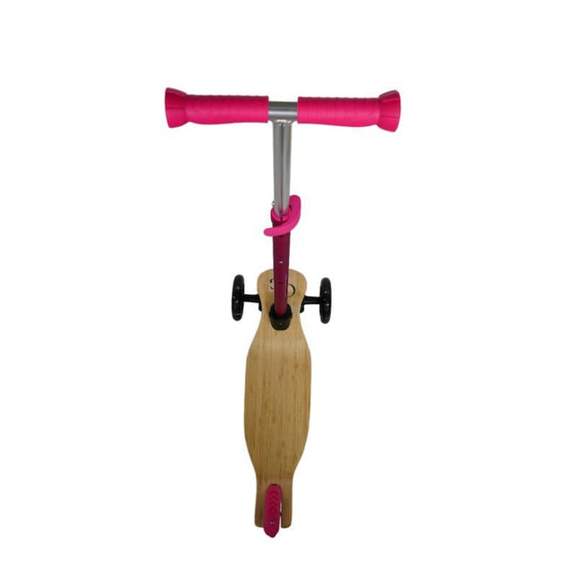 Lasten skootteri GreenGo Wood Kids Scooter Pink