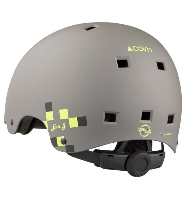 Lasten kypärä CAIRN EON J Matte Khaki Lemon