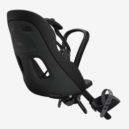 Lastenistuin Thule Yepp2 Mini Midnight Black, rungon kiinnitys edessä