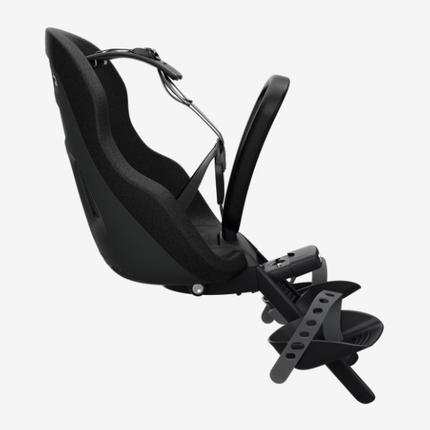Lastenistuin Thule Yepp2 Mini Midnight Black, rungon kiinnitys edessä