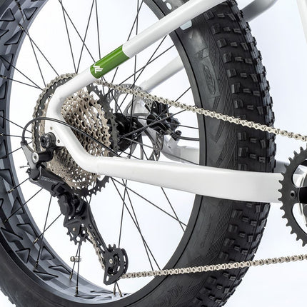 Sähköpyörä LEADER FOX Brasa 26" Fat Bike: Valkoinen (L)