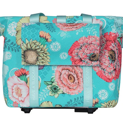 Ohjaustankolaukku BASIL Bloom Field 8-11L, sininen-kukka