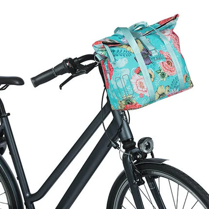 Ohjaustankolaukku BASIL Bloom Field 8-11L, sininen-kukka